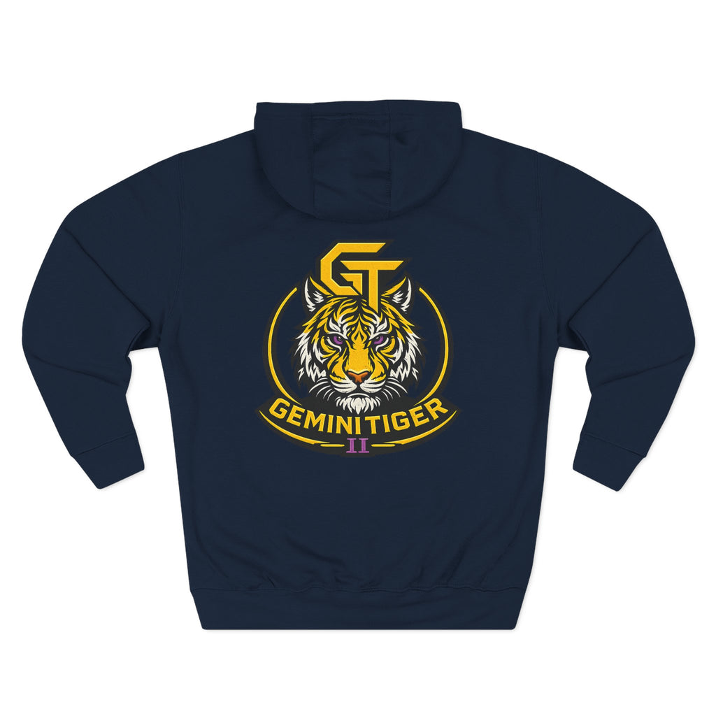 Gemini Tiger Logo Hoodie — Athletic Graphic Fleece Pullover