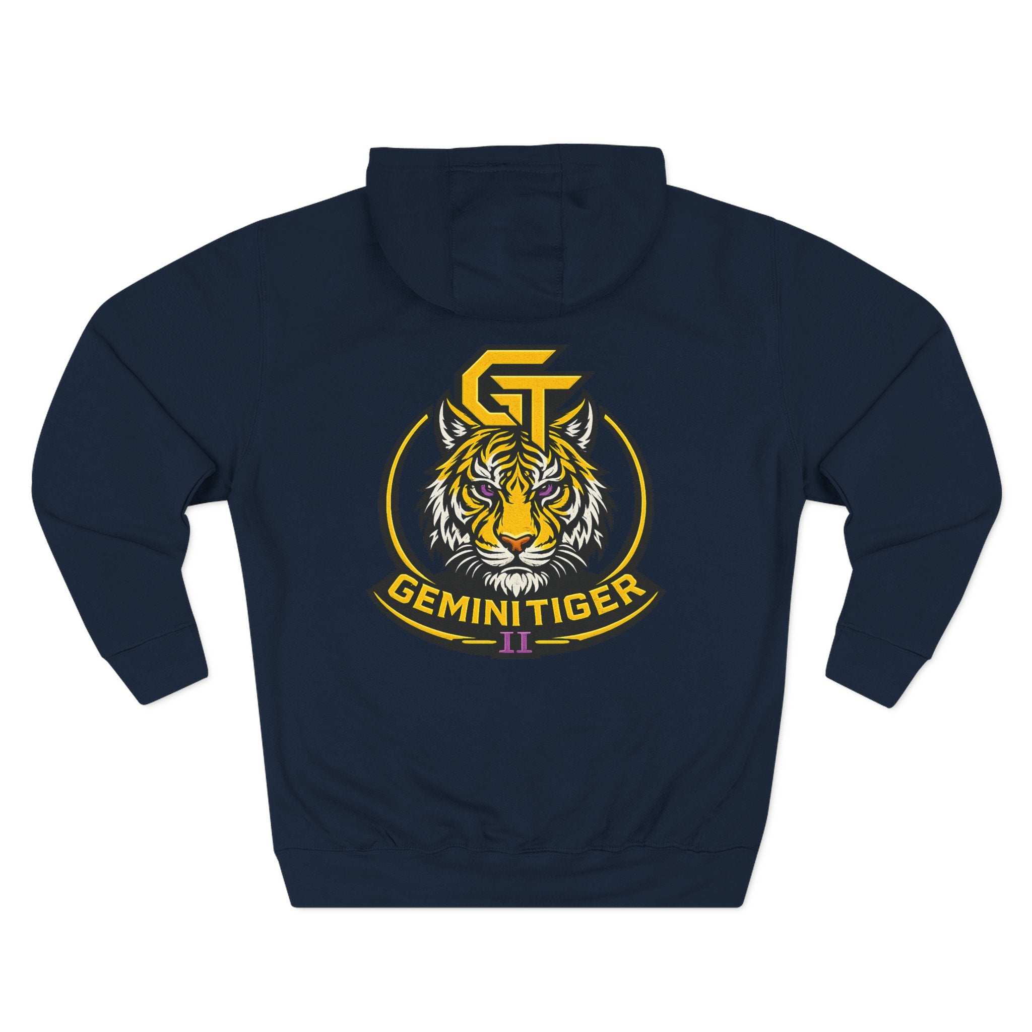 Gemini Tiger Logo Hoodie — Athletic Graphic Fleece Pullover