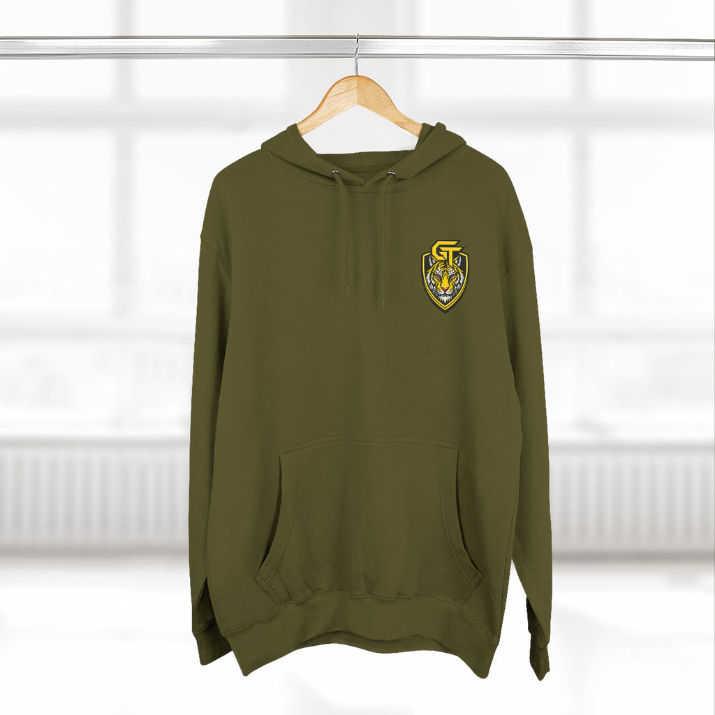 Gemini Tiger Logo Hoodie — Athletic Graphic Fleece Pullover
