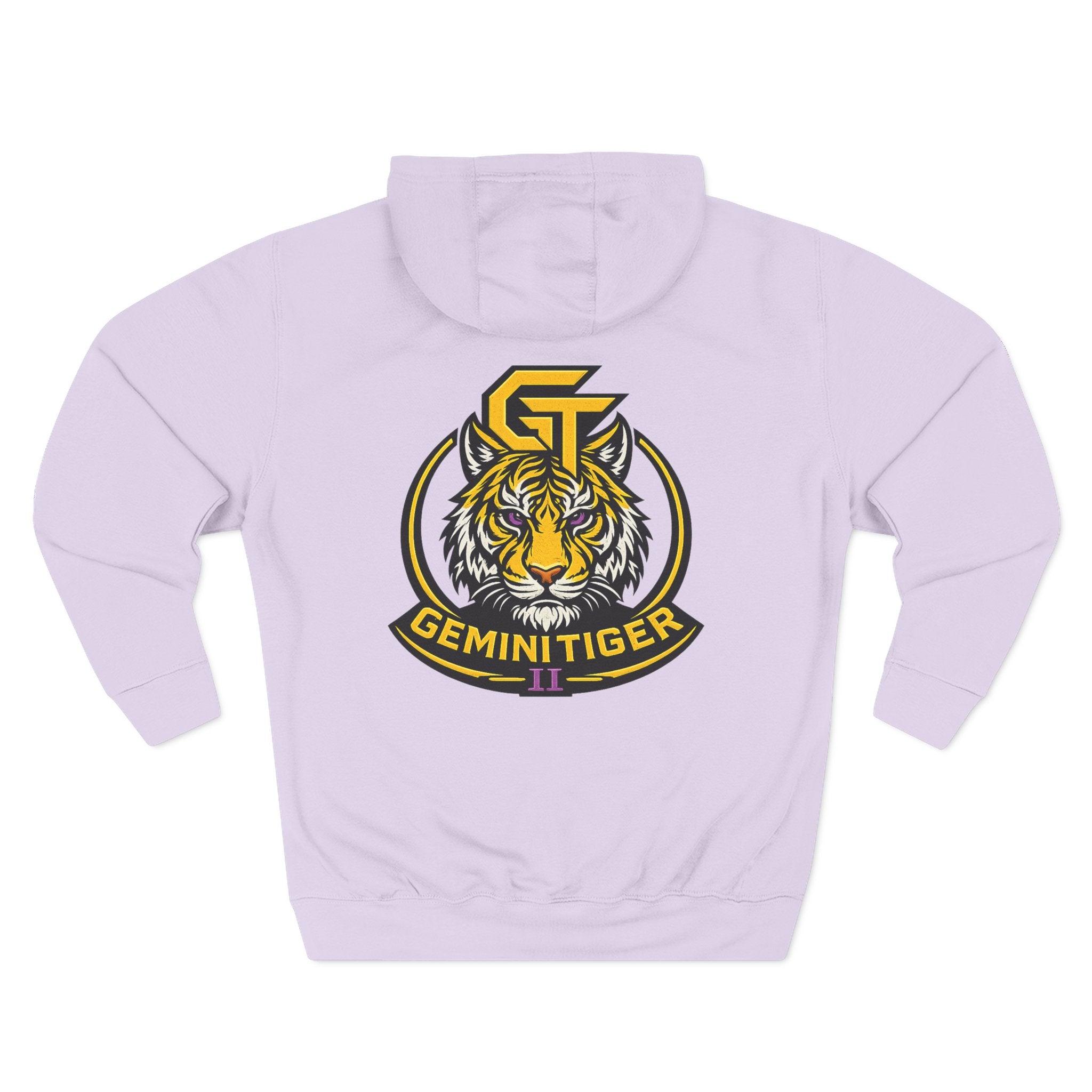 Gemini Tiger Logo Hoodie — Athletic Graphic Fleece Pullover
