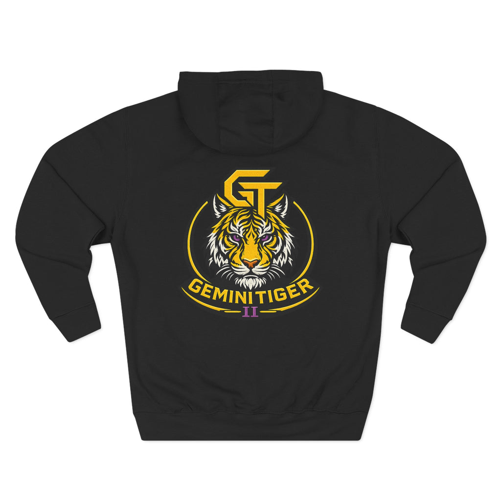 Gemini Tiger Logo Hoodie — Athletic Graphic Fleece Pullover
