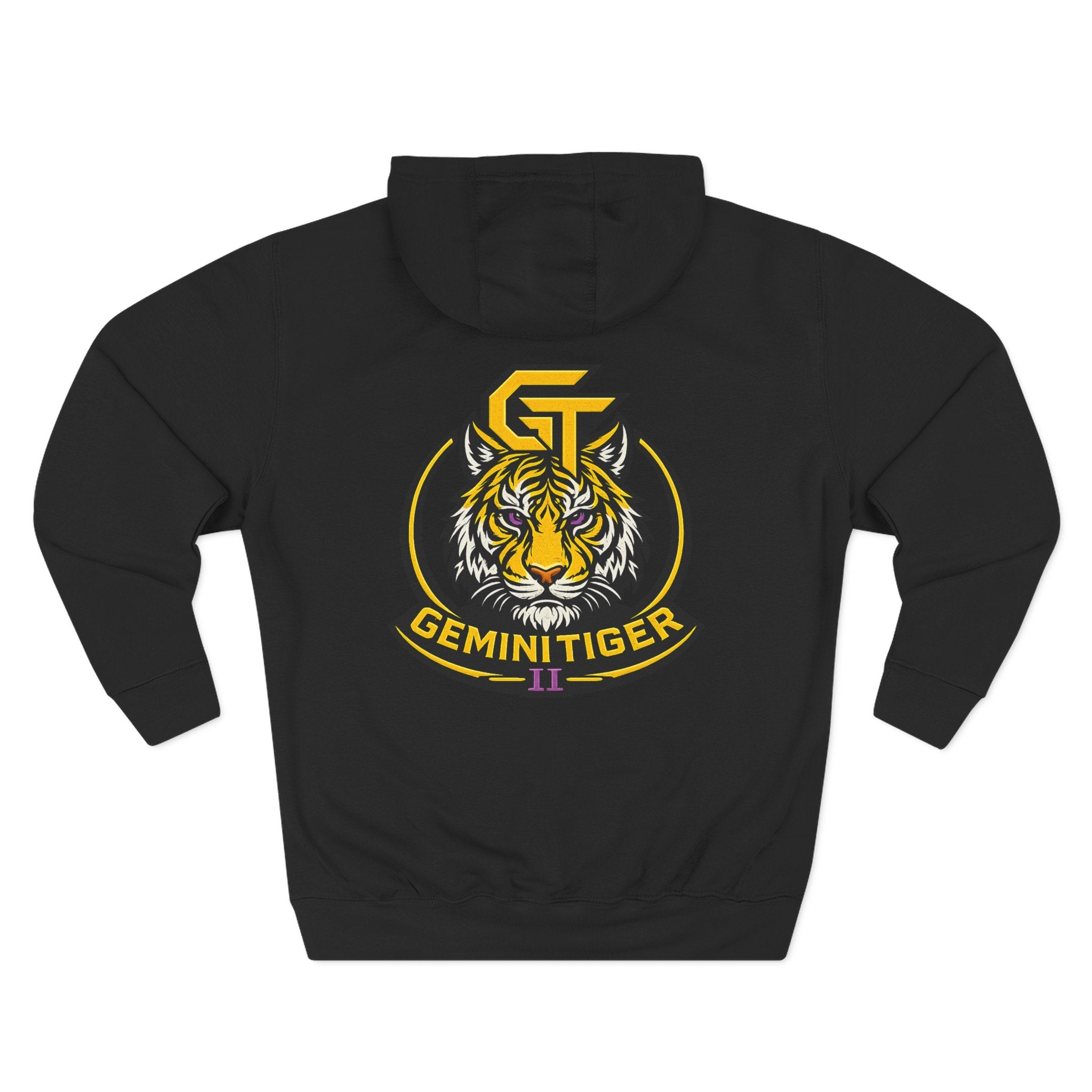 Gemini Tiger Logo Hoodie — Athletic Graphic Fleece Pullover