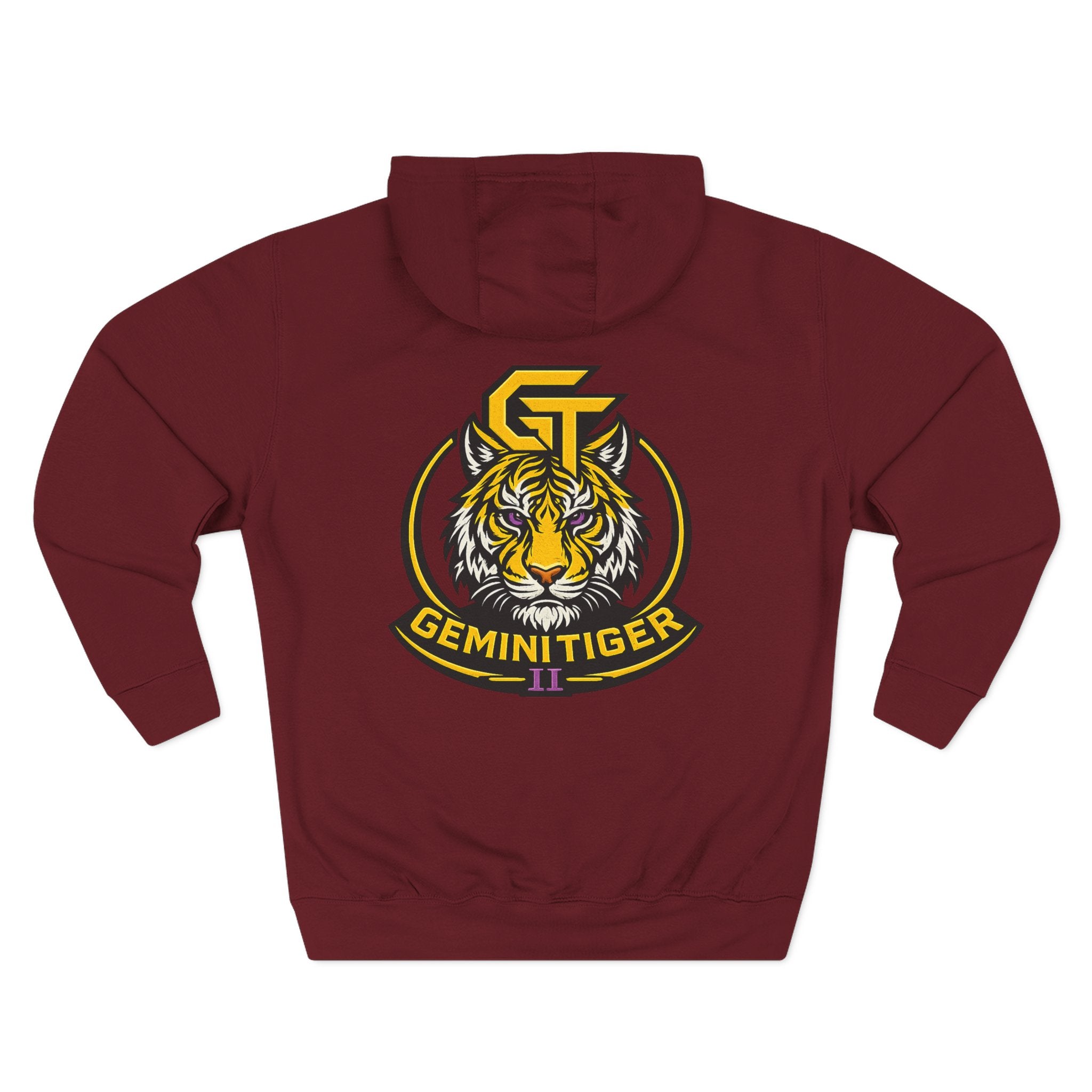 Gemini Tiger Logo Hoodie — Athletic Graphic Fleece Pullover