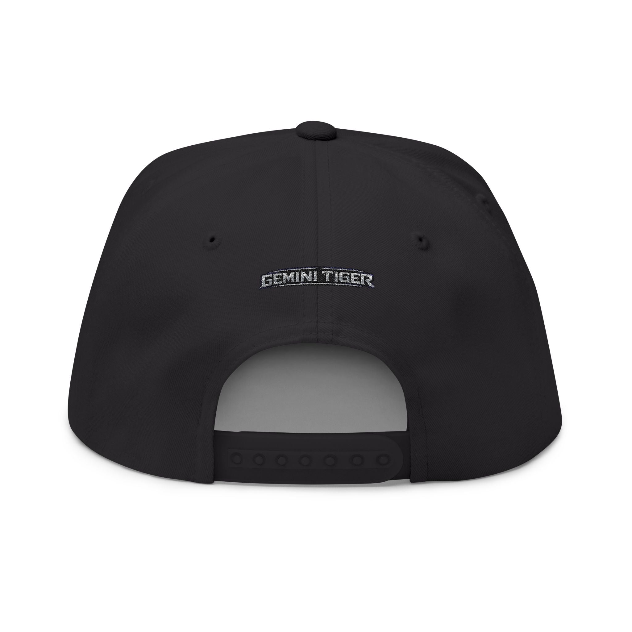 Embroidered GT Shield Flat Bill Cap — Gold Gaming Logo Snapback
