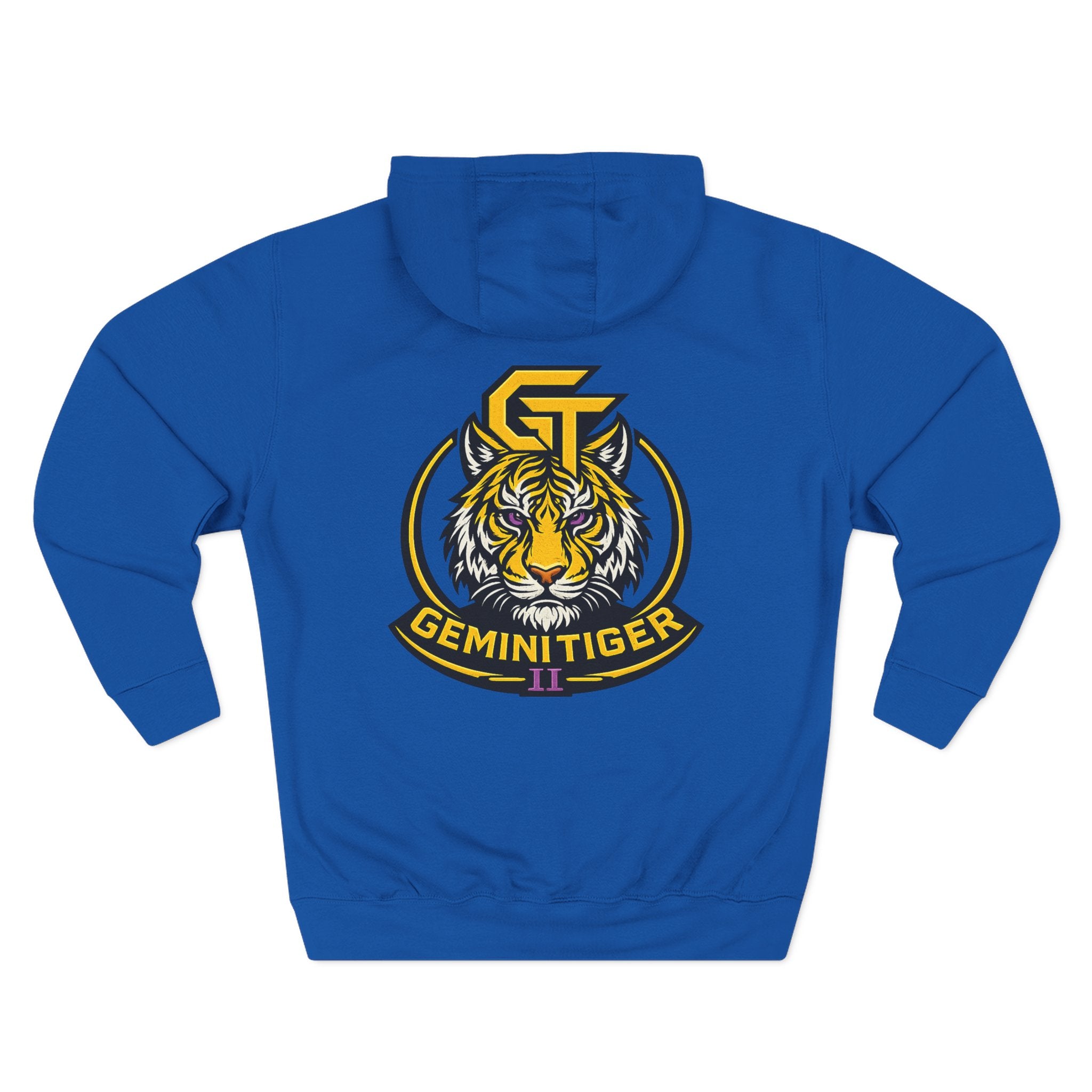 Gemini Tiger Logo Hoodie — Athletic Graphic Fleece Pullover