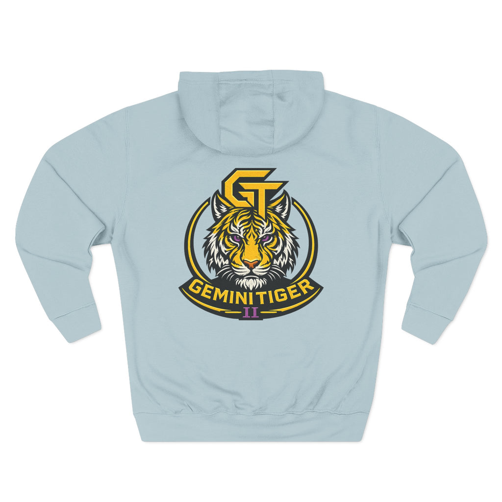 Gemini Tiger Logo Hoodie — Athletic Graphic Fleece Pullover