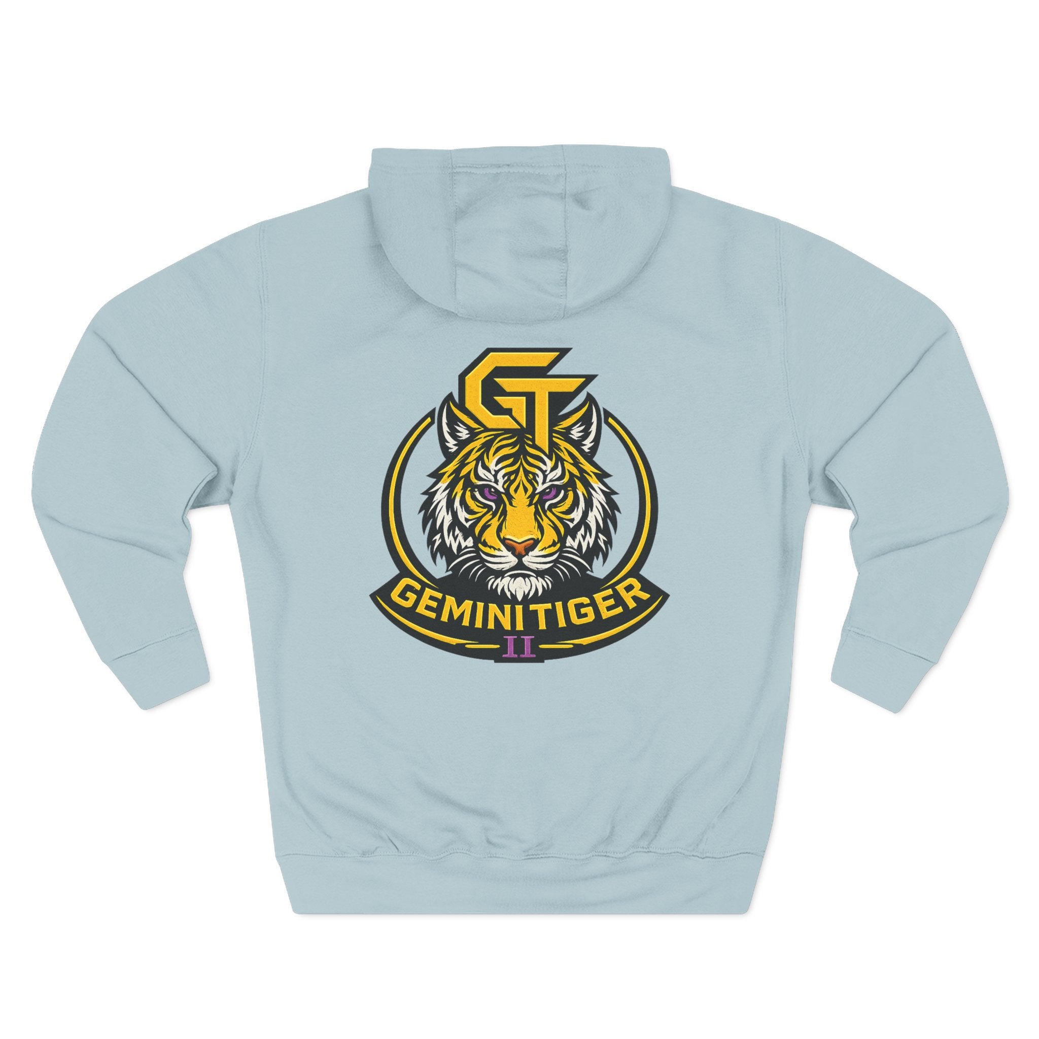 Gemini Tiger Logo Hoodie — Athletic Graphic Fleece Pullover
