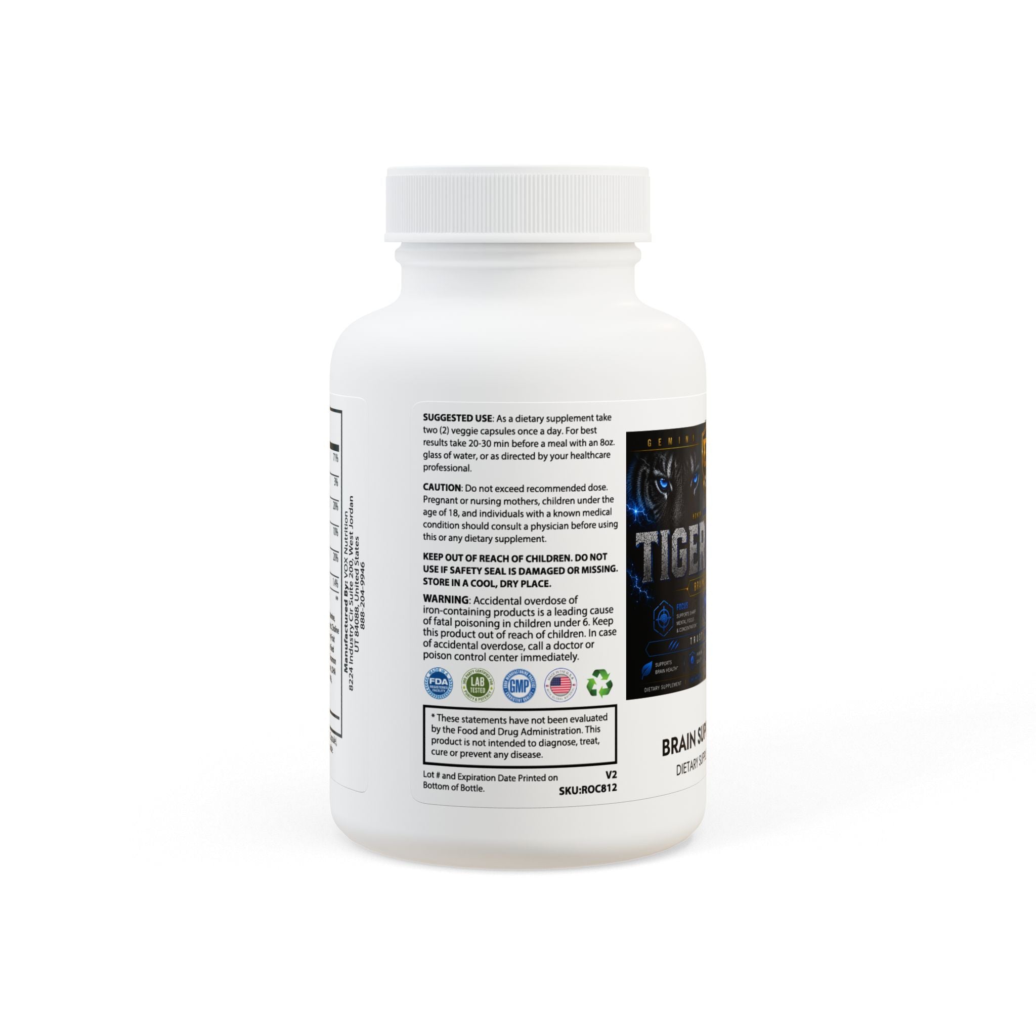 Brain Support Complex Supplement (60 Capsules)