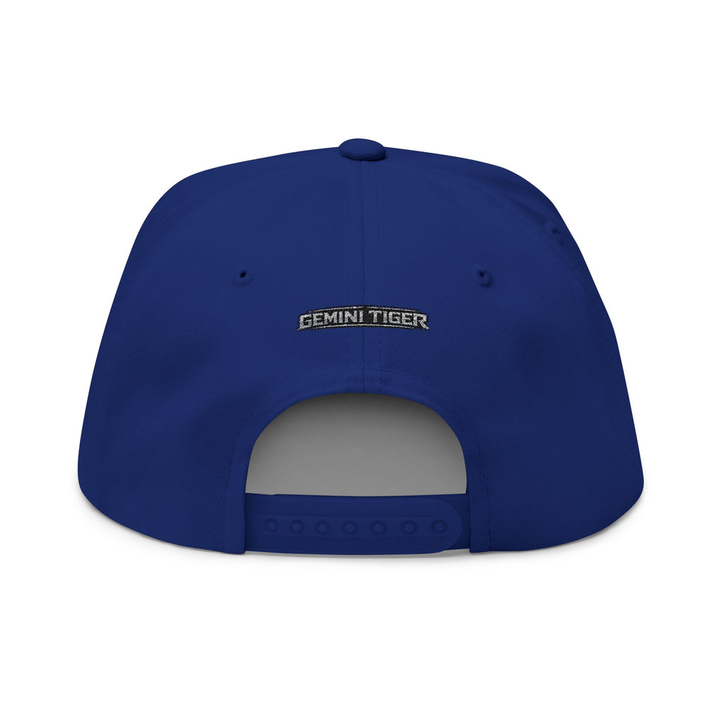 Embroidered GT Shield Flat Bill Cap — Gold Gaming Logo Snapback