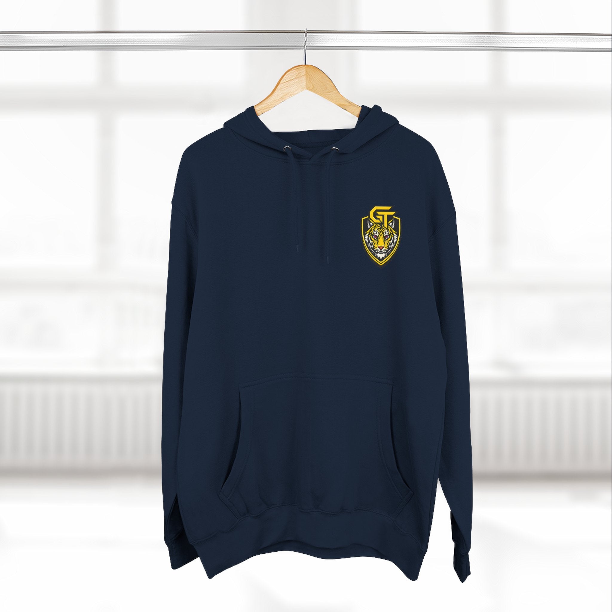 Gemini Tiger Logo Hoodie — Athletic Graphic Fleece Pullover