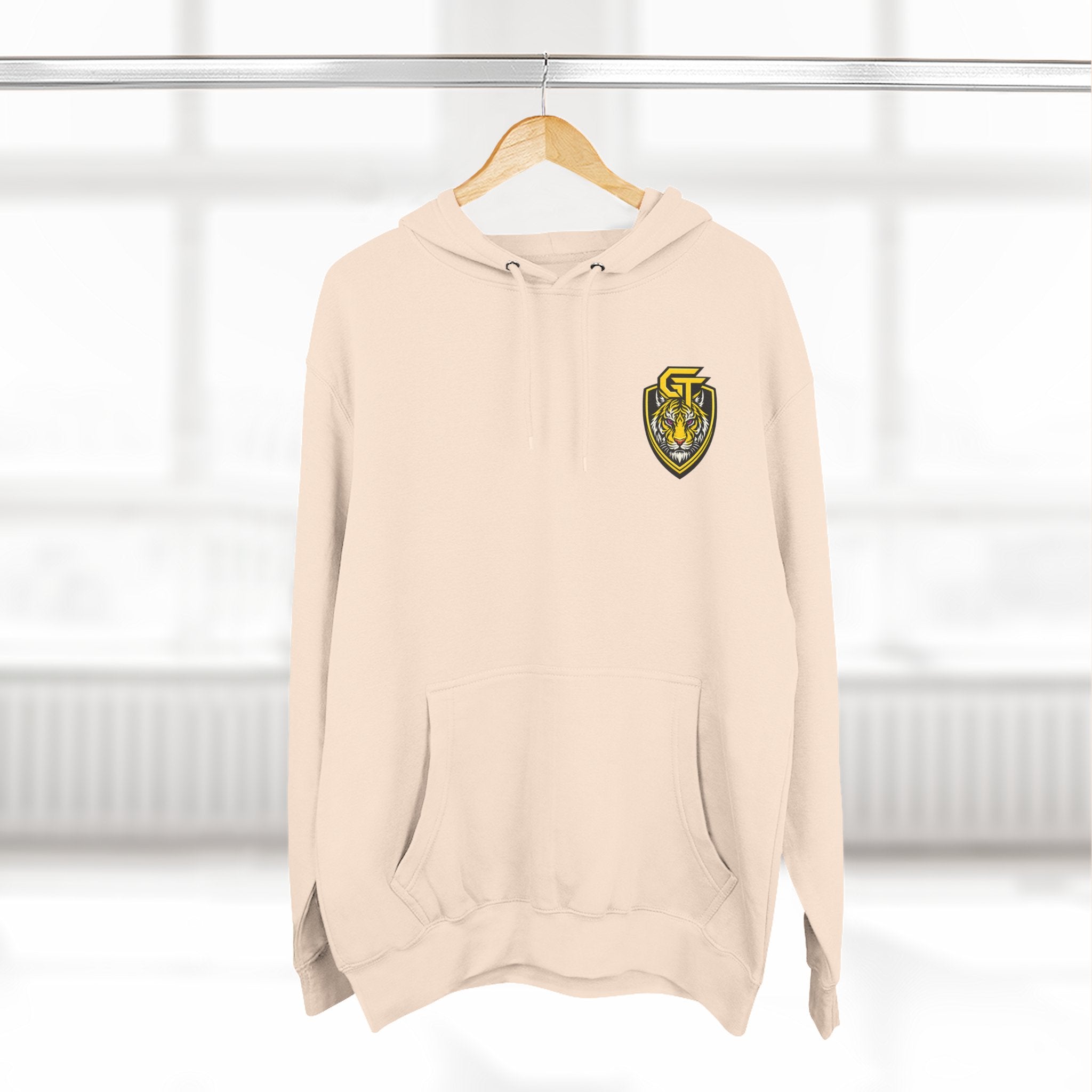 Gemini Tiger Logo Hoodie — Athletic Graphic Fleece Pullover