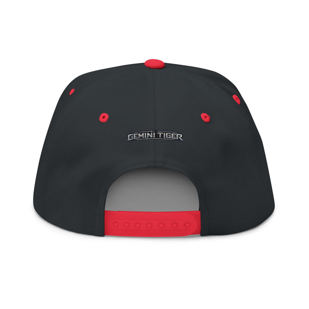 Embroidered GT Shield Flat Bill Cap — Gold Gaming Logo Snapback