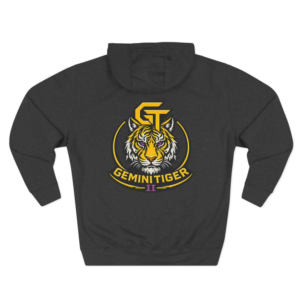 Gemini Tiger Logo Hoodie — Athletic Graphic Fleece Pullover