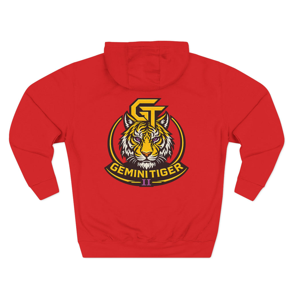 Gemini Tiger Logo Hoodie — Athletic Graphic Fleece Pullover