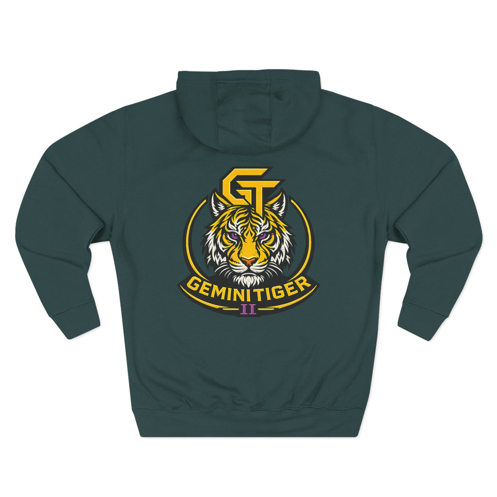 Gemini Tiger Logo Hoodie — Athletic Graphic Fleece Pullover