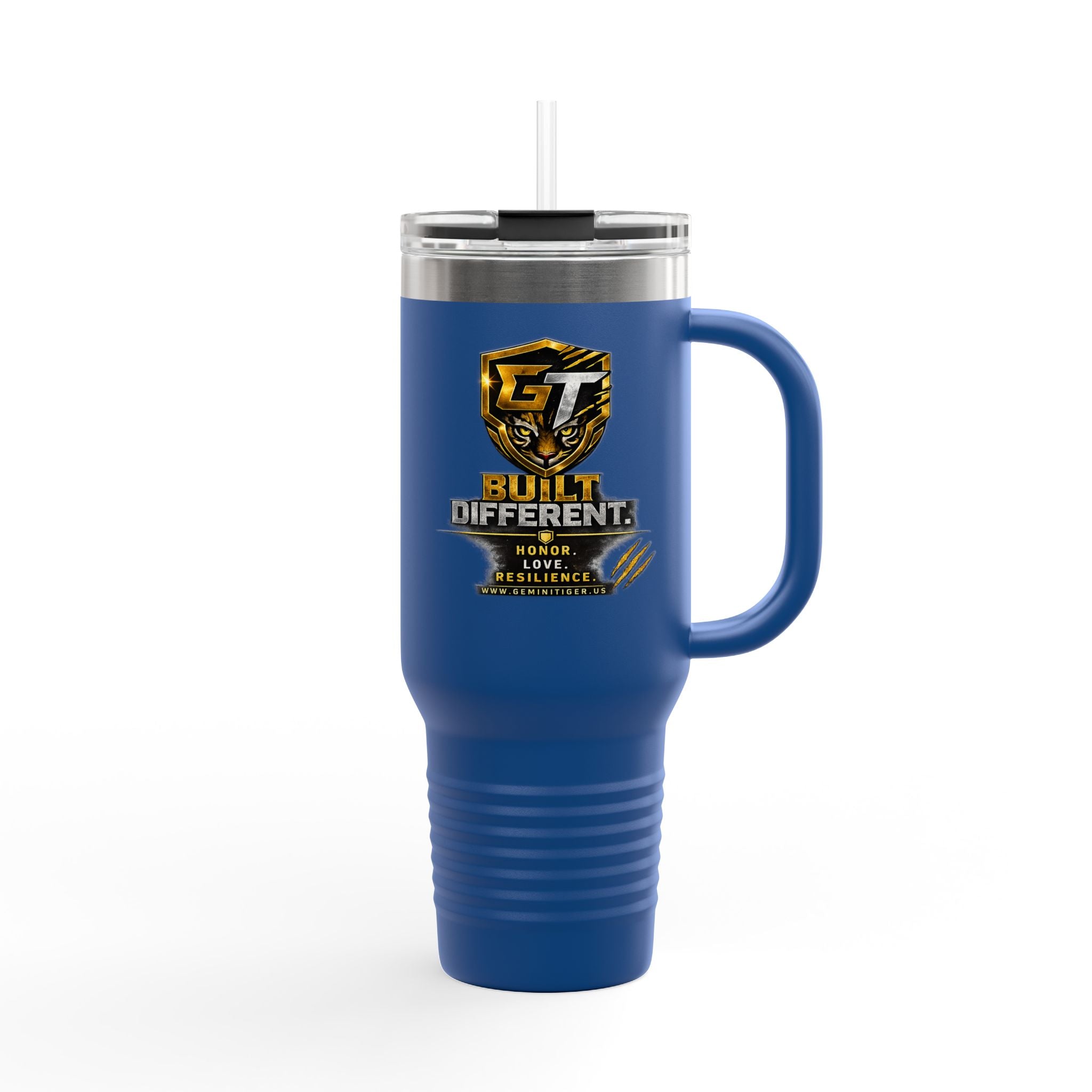 40oz Insulated Travel Mug — Built Different Logo Stainless Steel Tumbler