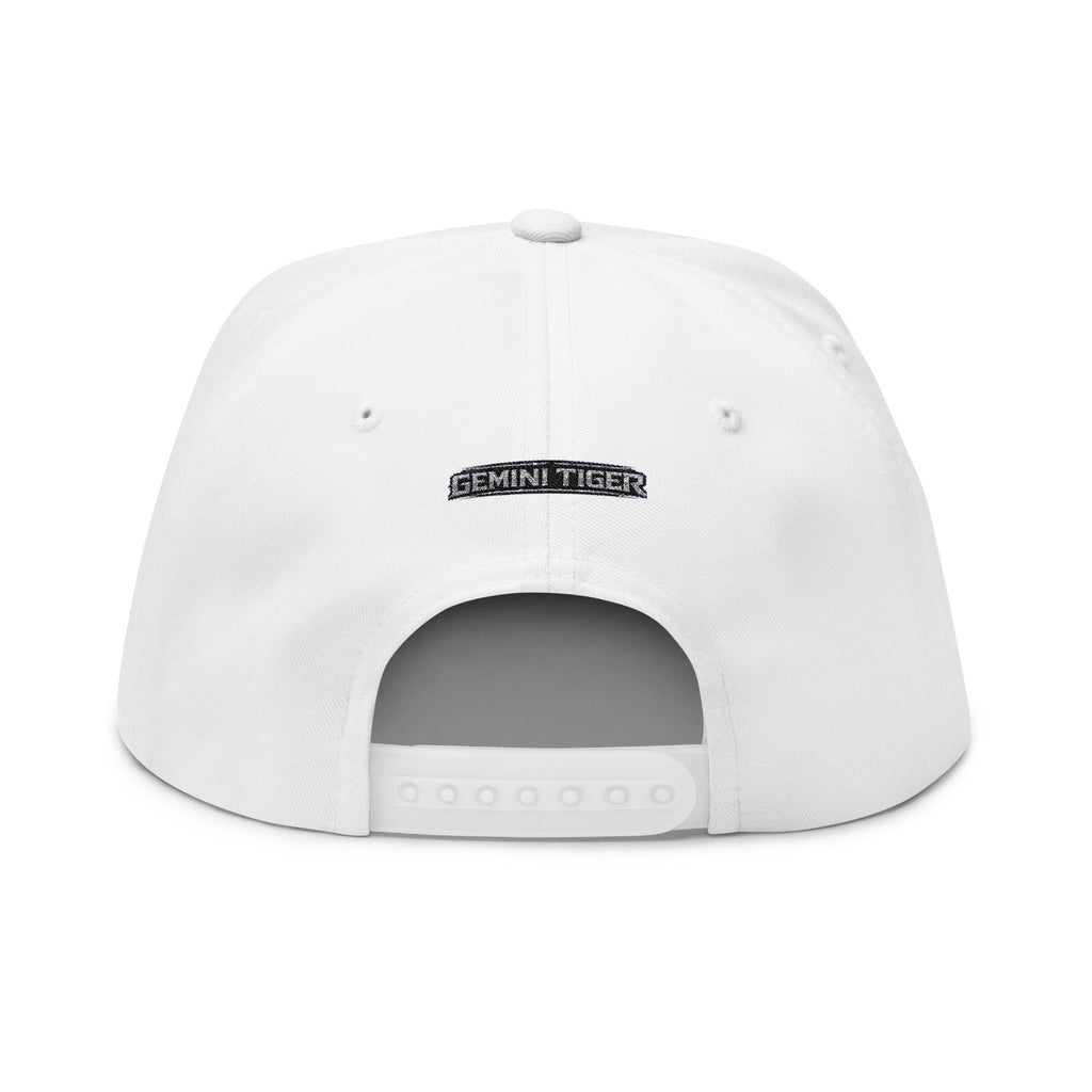 Embroidered GT Shield Flat Bill Cap — Gold Gaming Logo Snapback