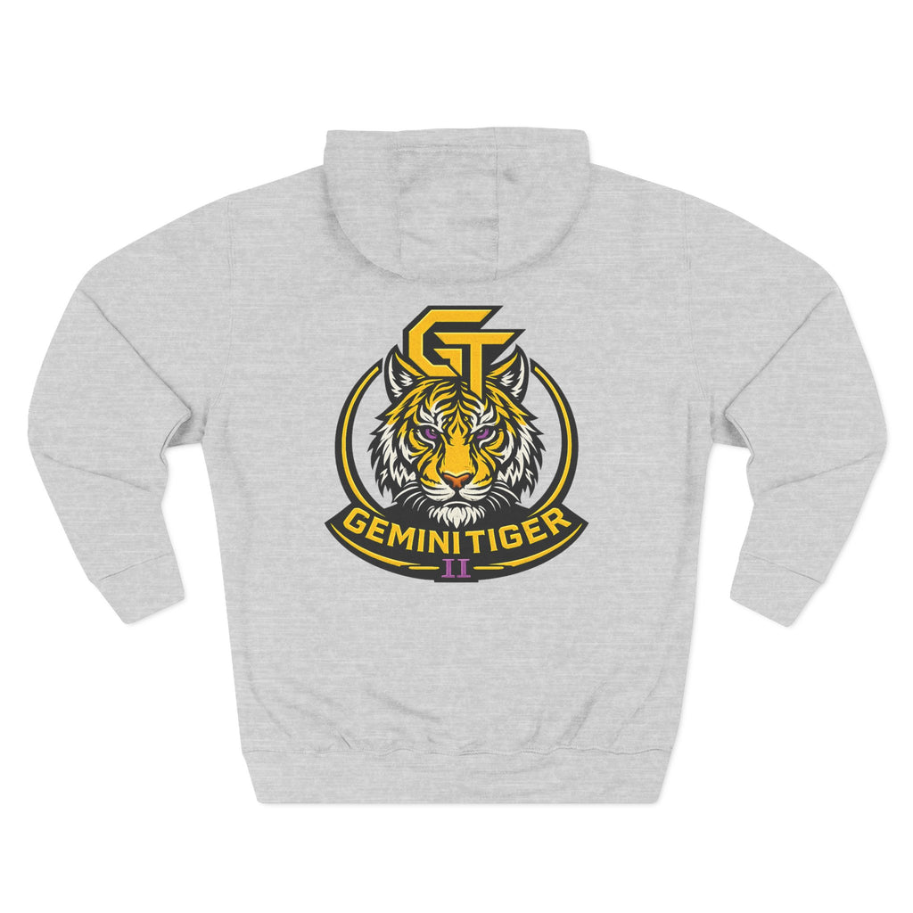Gemini Tiger Logo Hoodie — Athletic Graphic Fleece Pullover