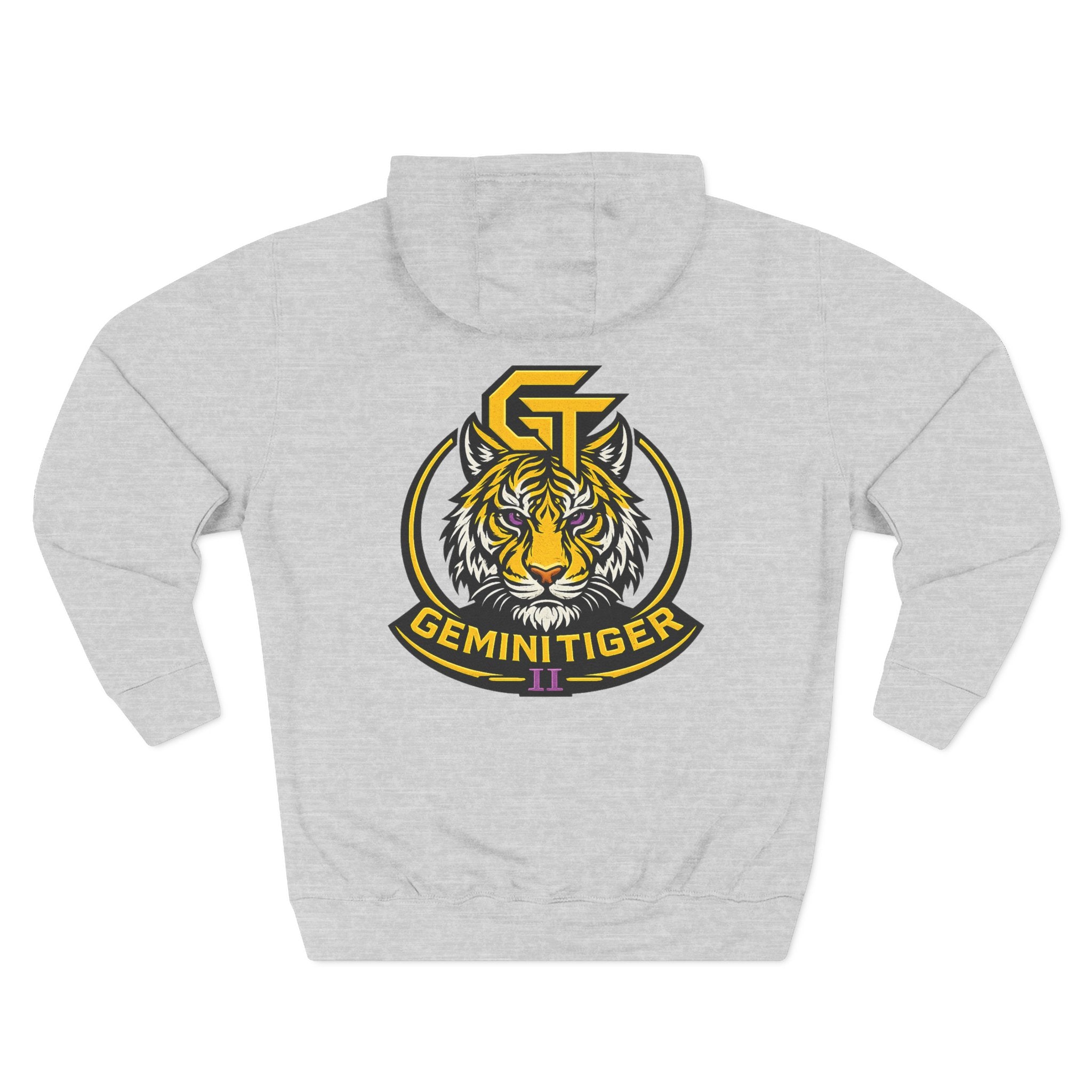 Gemini Tiger Logo Hoodie — Athletic Graphic Fleece Pullover