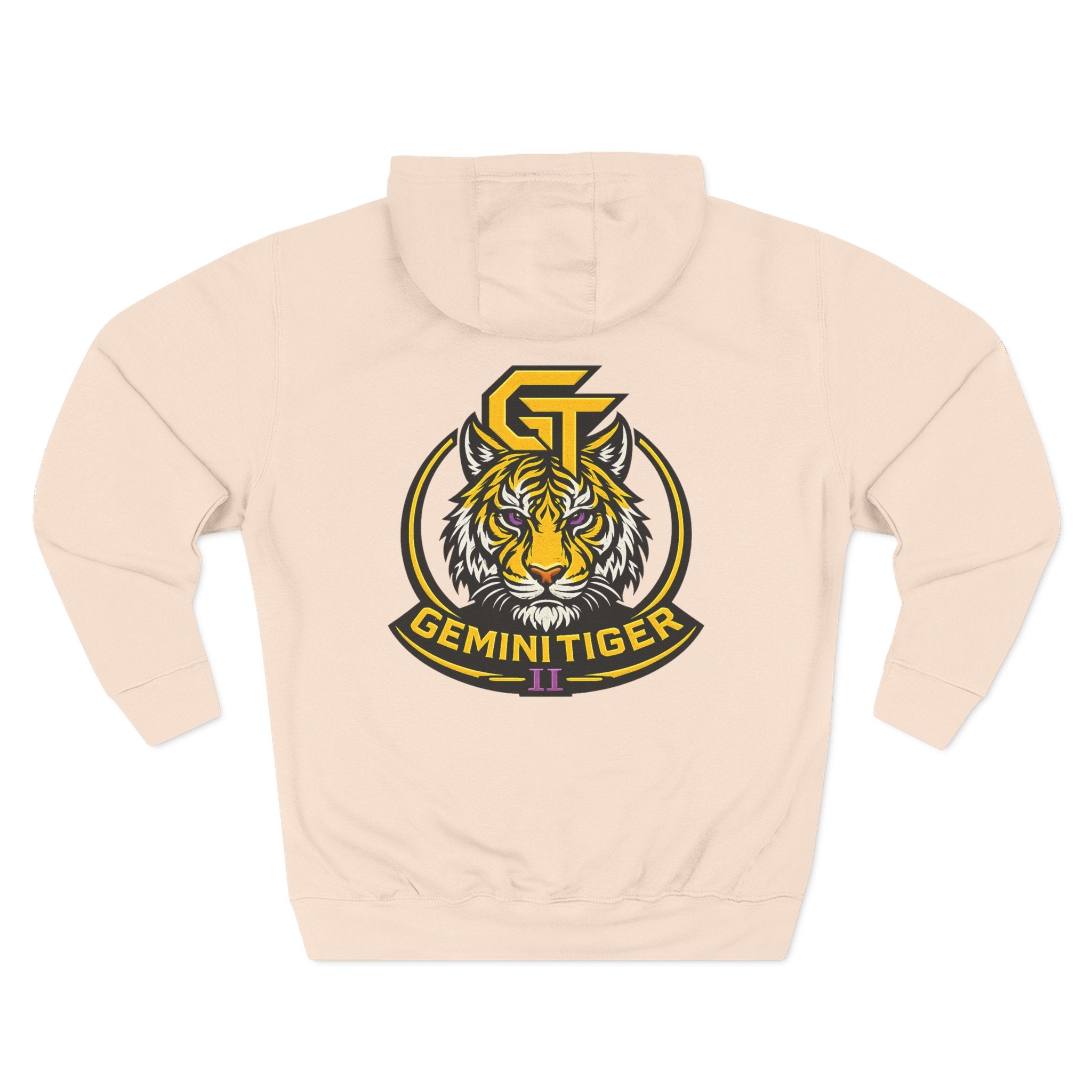 Gemini Tiger Logo Hoodie — Athletic Graphic Fleece Pullover