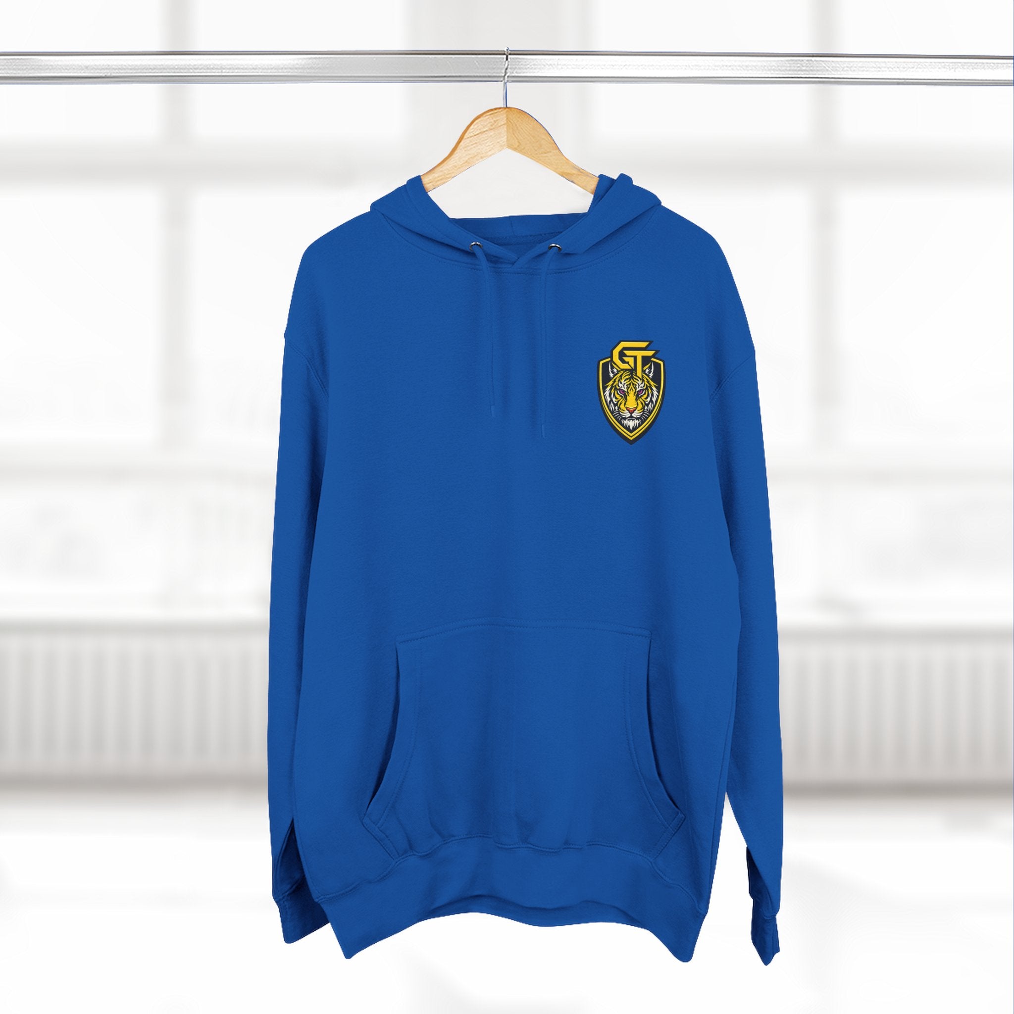 Gemini Tiger Logo Hoodie — Athletic Graphic Fleece Pullover
