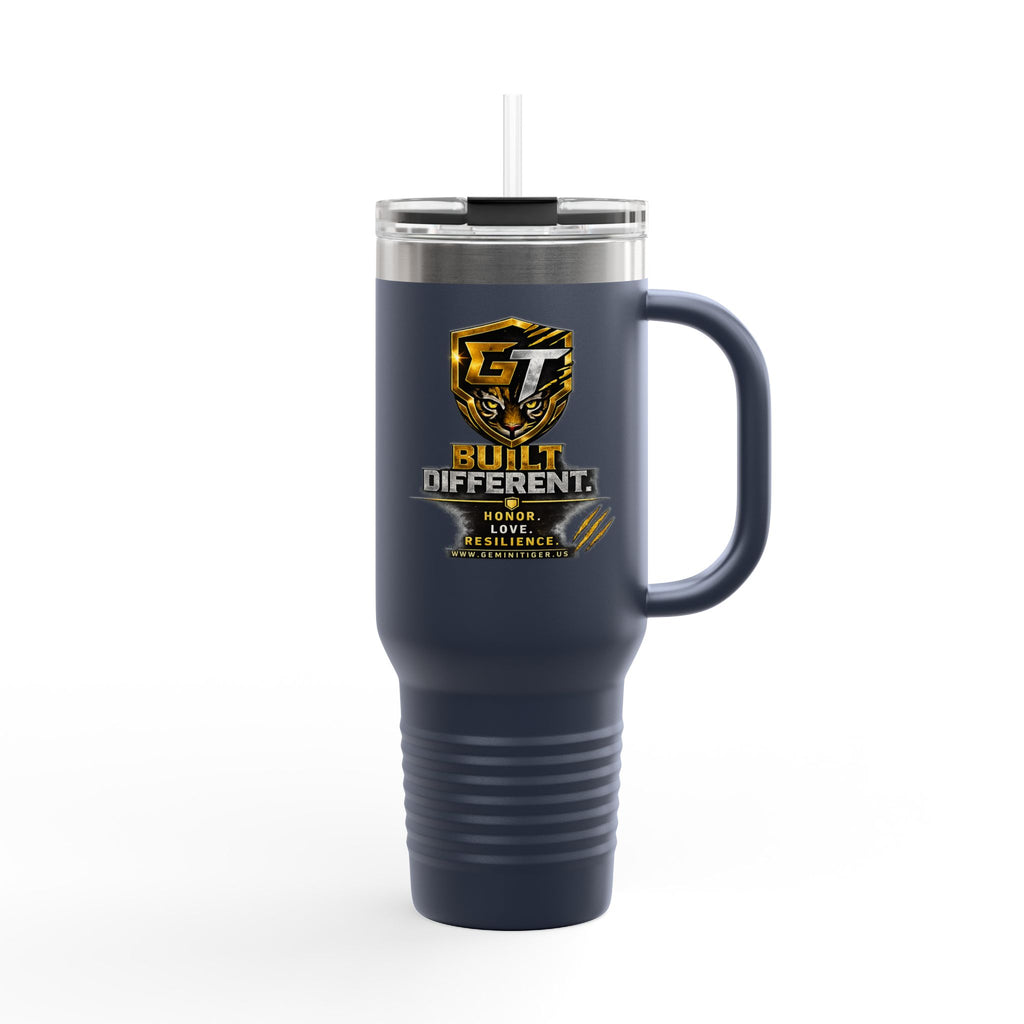 40oz Insulated Travel Mug — Built Different Logo Stainless Steel Tumbler