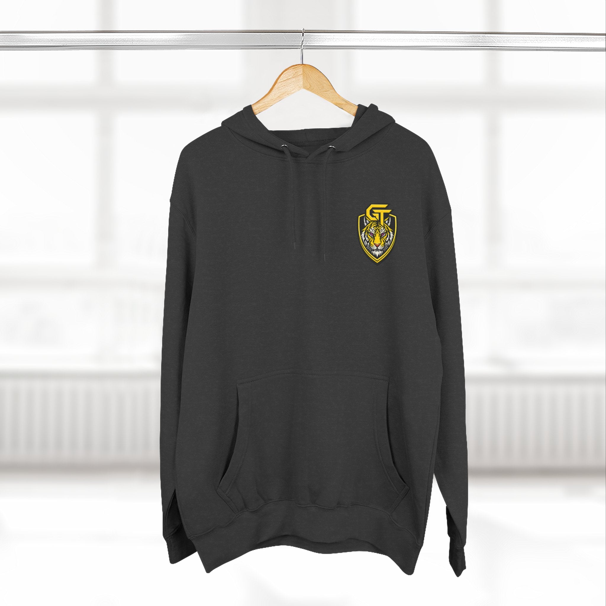 Gemini Tiger Logo Hoodie — Athletic Graphic Fleece Pullover