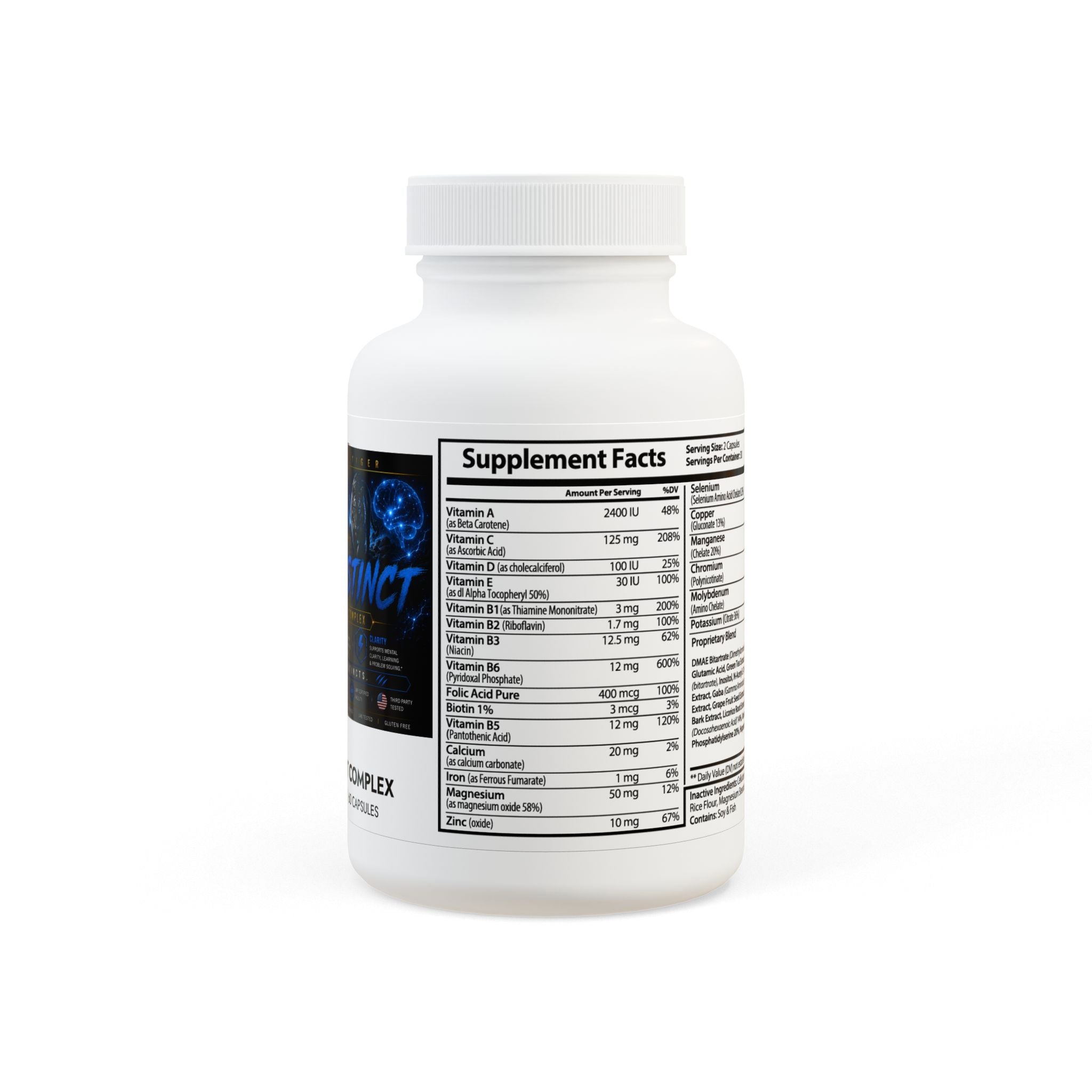 Brain Support Complex Supplement (60 Capsules)