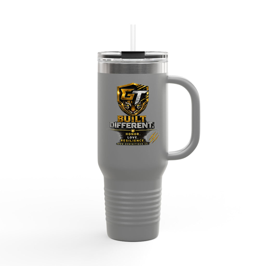 40oz Insulated Travel Mug — Built Different Logo Stainless Steel Tumbler