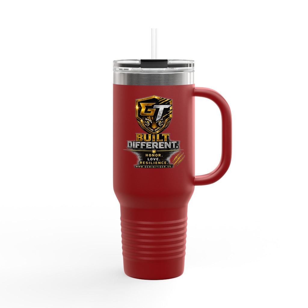 40oz Insulated Travel Mug — Built Different Logo Stainless Steel Tumbler