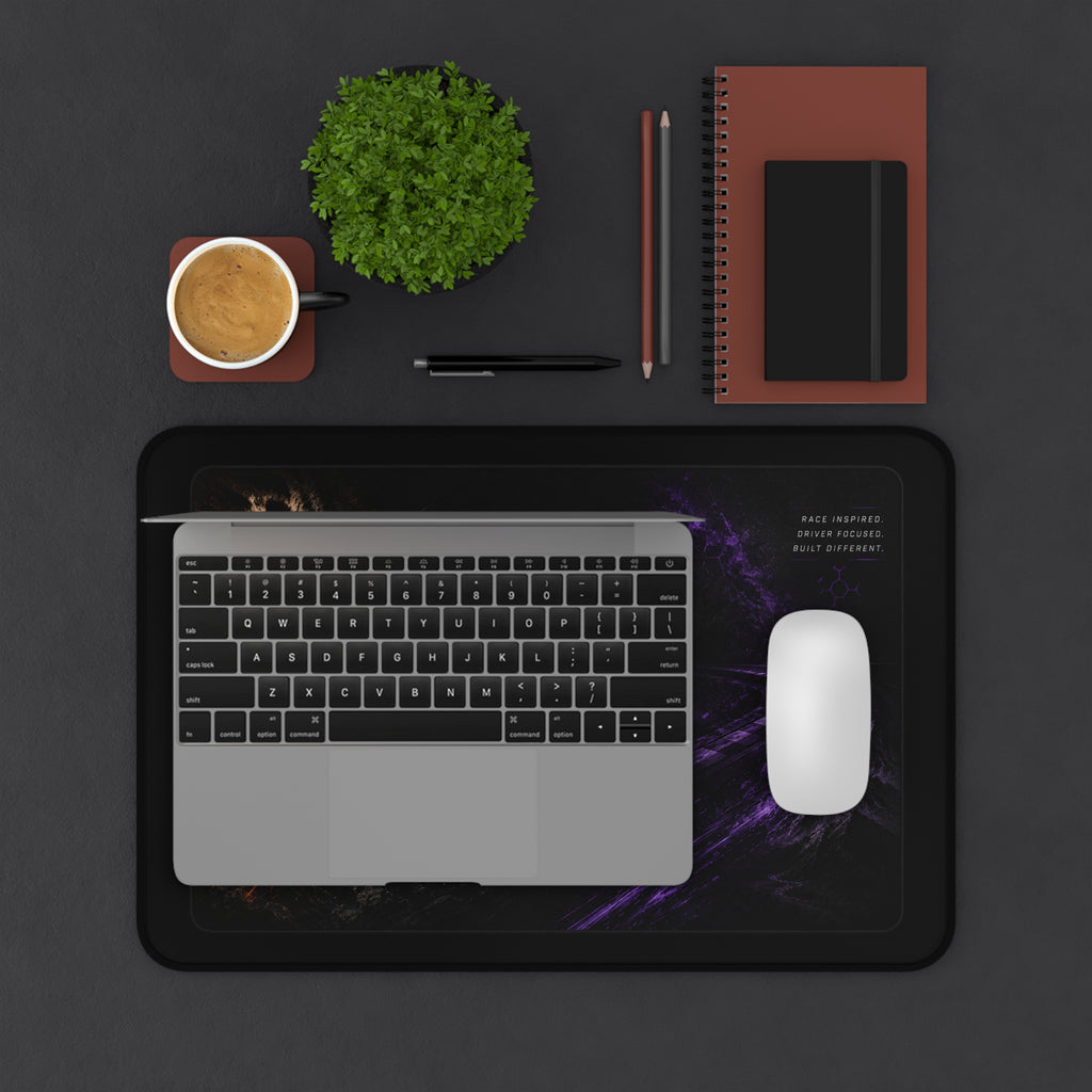 Tiger Gaming Desk Mat — Dark Neon Battle Mouse Pad